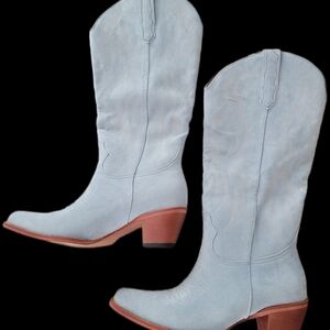 Women's Light Blue Western Boots